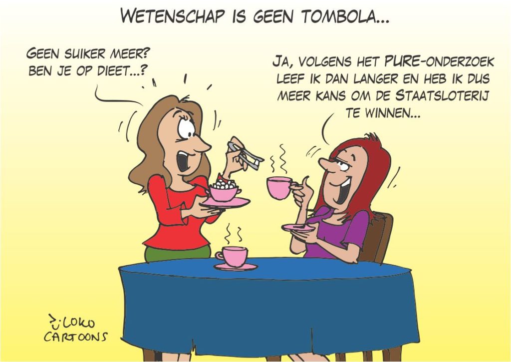 cartoon wetenschap is geen tombola